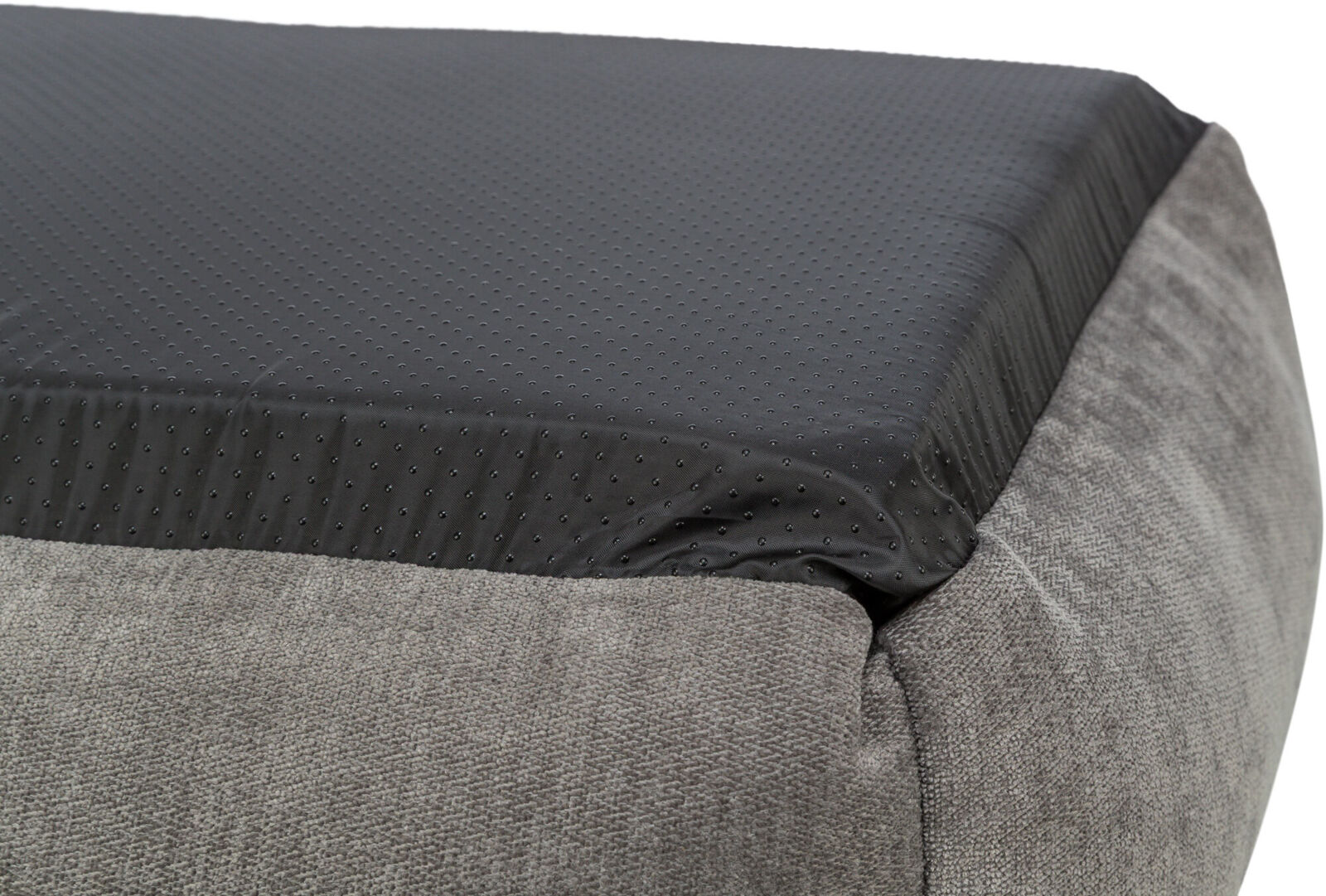 Lit Vital Lennox, chenille, carré, gris 60×50cm Lit Vital Lennox, chenille, carré, gris 60×50cm