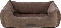 Lit Vital Lennox, chenille, carré, 60×50cm, brun