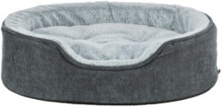 Vital Bett Lino Soft, oval, 60×45cm, grau/hellgrau