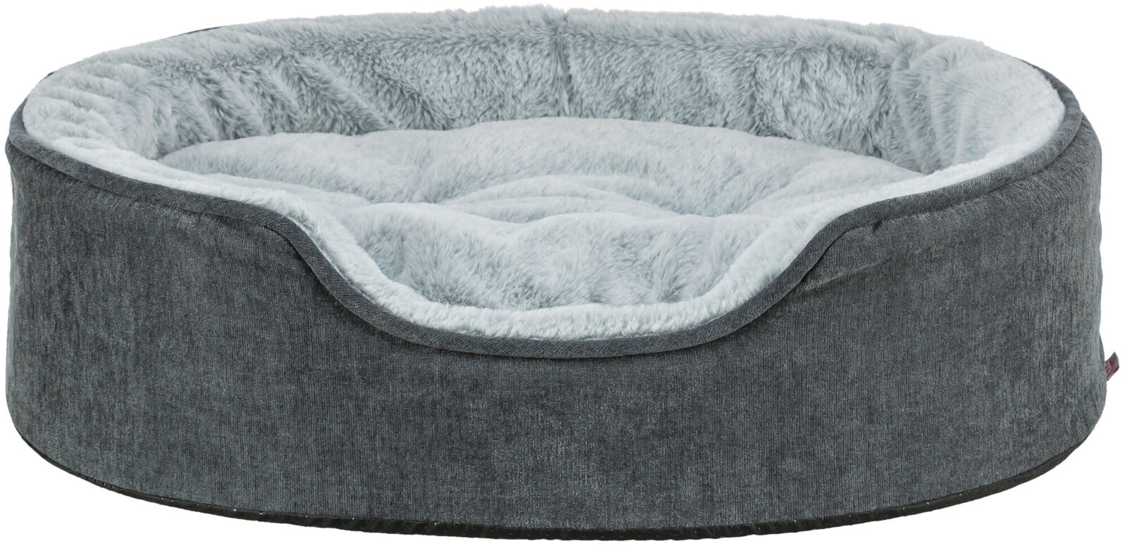 Vital Bett Lino Soft, oval, grau/hellgrau 83×67cm Vital Bett Lino Soft, oval, grau/hellgrau 83×67cm