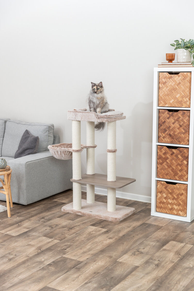 Arbre à chat Sienna, 105cm, taupe Arbre à chat Sienna, 105cm, taupe