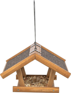 Alternative view of natura Futterhaus zum Aufhängen, Kiefernholz, , braun