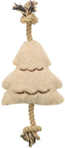 Xmas Arbre de Noël avec corde, peluche/corde, 38cm