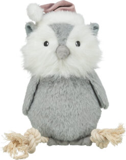 Xmas hibou avec corde, peluche/corde, 31cm