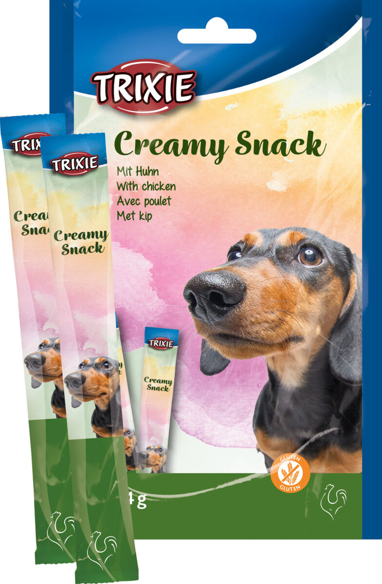 Creamy Snack mit Huhn, 5×14 g MHD 02/26 Creamy Snack mit Huhn, 5×14 g MHD 02/26