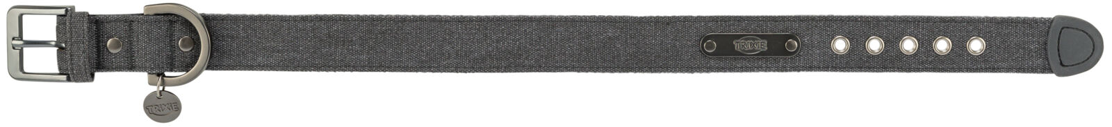 CityStyle Halsband, extra breit, Baumwolle, schwarz XS-S; 25-32cm/25mm CityStyle Halsband, extra breit, Baumwolle, schwarz XS-S; 25-32cm/25mm