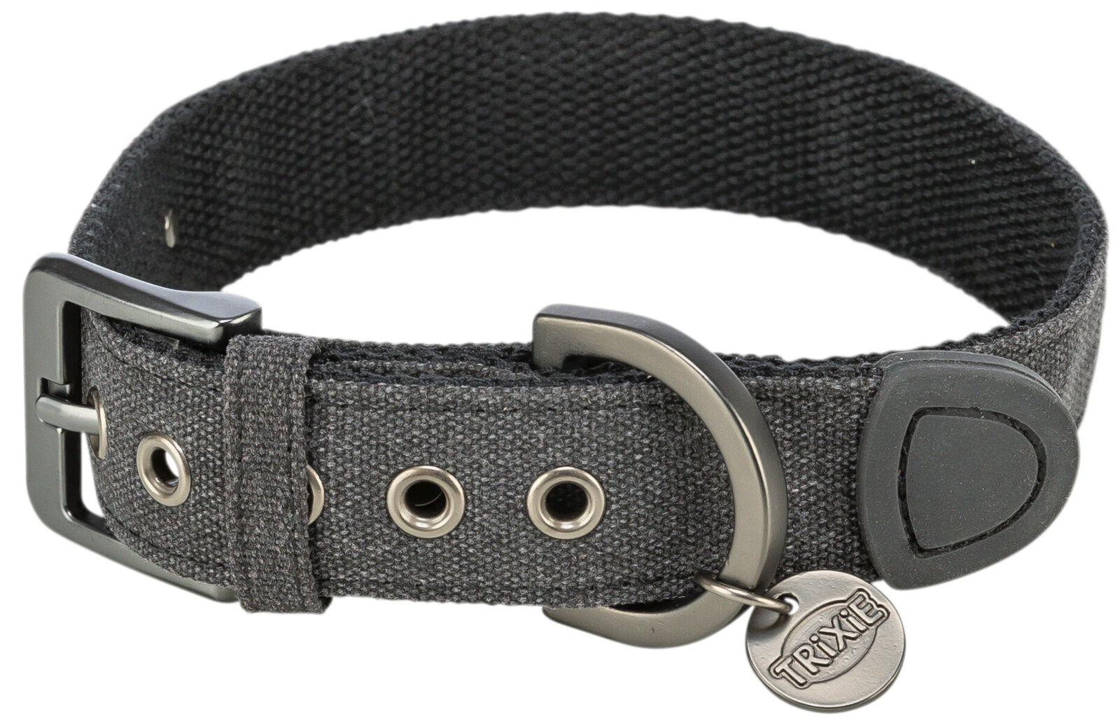 CityStyle Halsband, extra breit, Baumwolle, schwarz XS-S; 25-32cm/25mm CityStyle Halsband, extra breit, Baumwolle, schwarz XS-S; 25-32cm/25mm