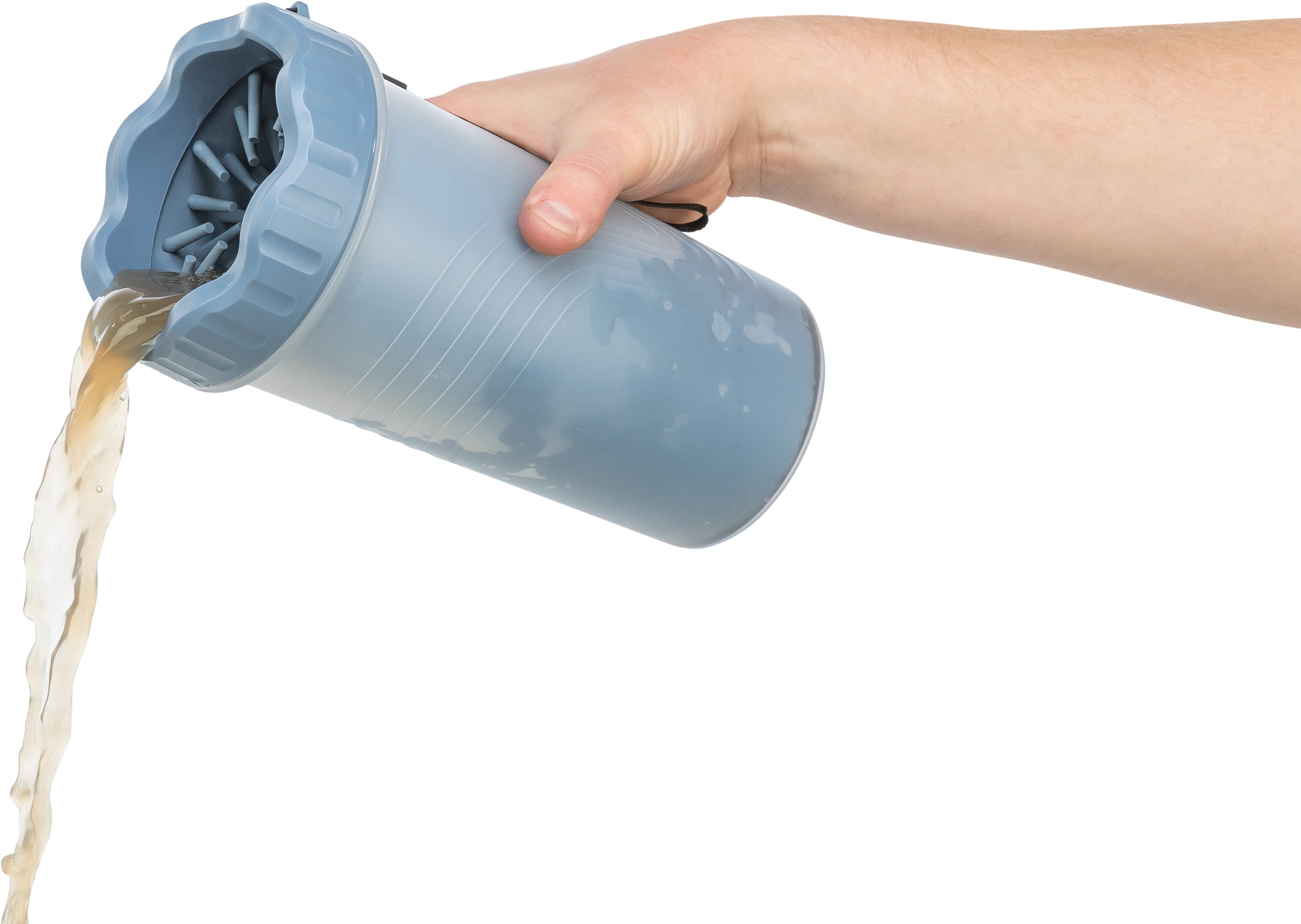 Nettoyant pour pattes, en TPR/PP, gris foncé/bleu M-L Nettoyant pour pattes, en TPR/PP, gris foncé/bleu M-L