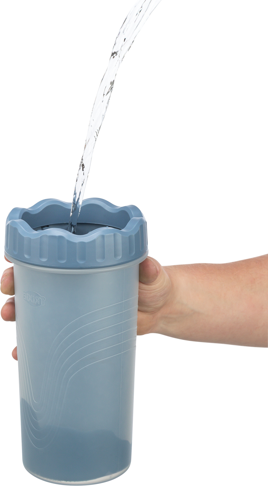 Nettoyant pour pattes, en TPR/PP, gris foncé/bleu M-L Nettoyant pour pattes, en TPR/PP, gris foncé/bleu M-L