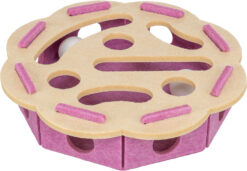 Whole'n'Roll Flower, Filz, ø 30 × 7,5 cm, beere