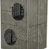 Abri Amalia, en polyrattan, 2 étages, carré, 37 × 57 × 35 cm
