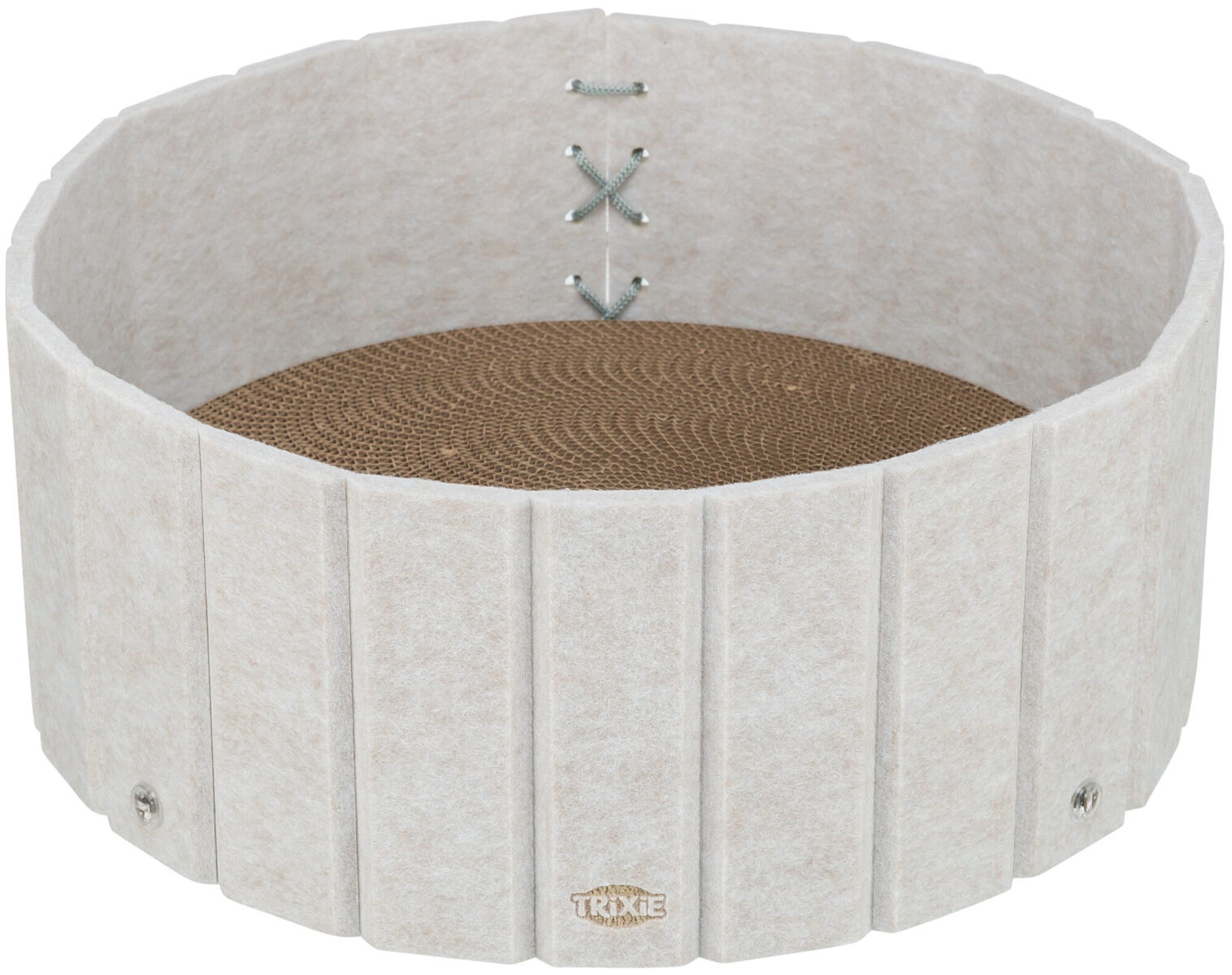 Griffoir avec bord en feutre / catnip, ø 38 × 16 cm, crème Griffoir avec bord en feutre / catnip, ø 38 × 16 cm, crème