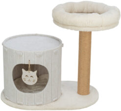 Kratzbaum, Filz, 58 × 52 × 37 cm, creme