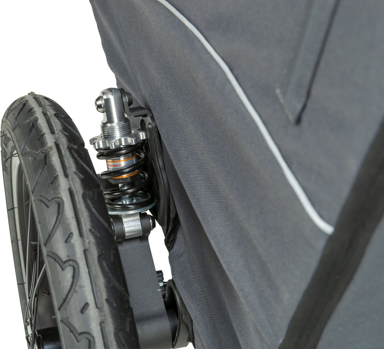 Fahrrad-Anhänger, Schnell-Falt-Funktion, XL: 87,5×97×93/150cm, grau Fahrrad-Anhänger, Schnell-Falt-Funktion, XL: 87,5×97×93/150cm, grau