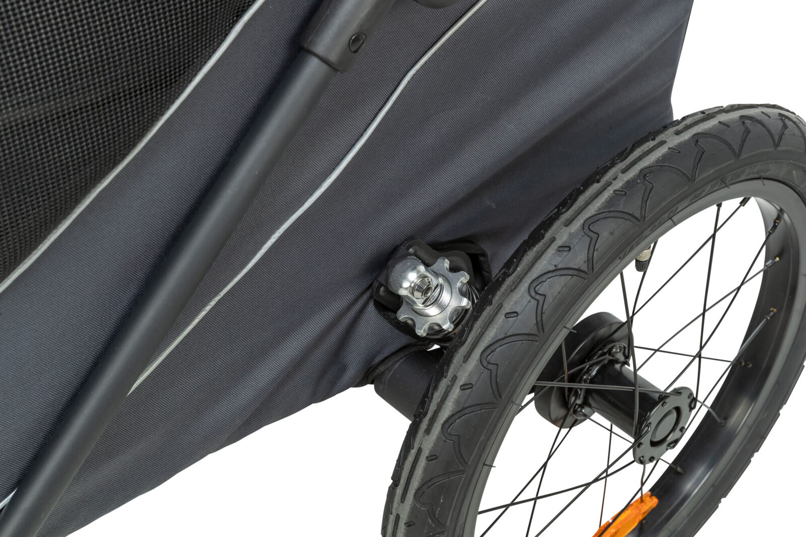 Fahrrad-Anhänger, Schnell-Falt-Funktion, XL: 87,5×97×93/150cm, grau Fahrrad-Anhänger, Schnell-Falt-Funktion, XL: 87,5×97×93/150cm, grau