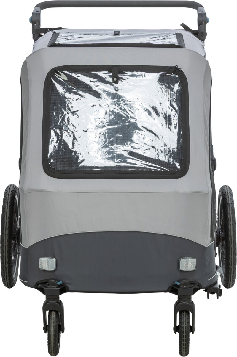 Fahrrad-Anhänger, Schnell-Falt-Funktion, XL: 87,5×97×93/150cm, grau Fahrrad-Anhänger, Schnell-Falt-Funktion, XL: 87,5×97×93/150cm, grau
