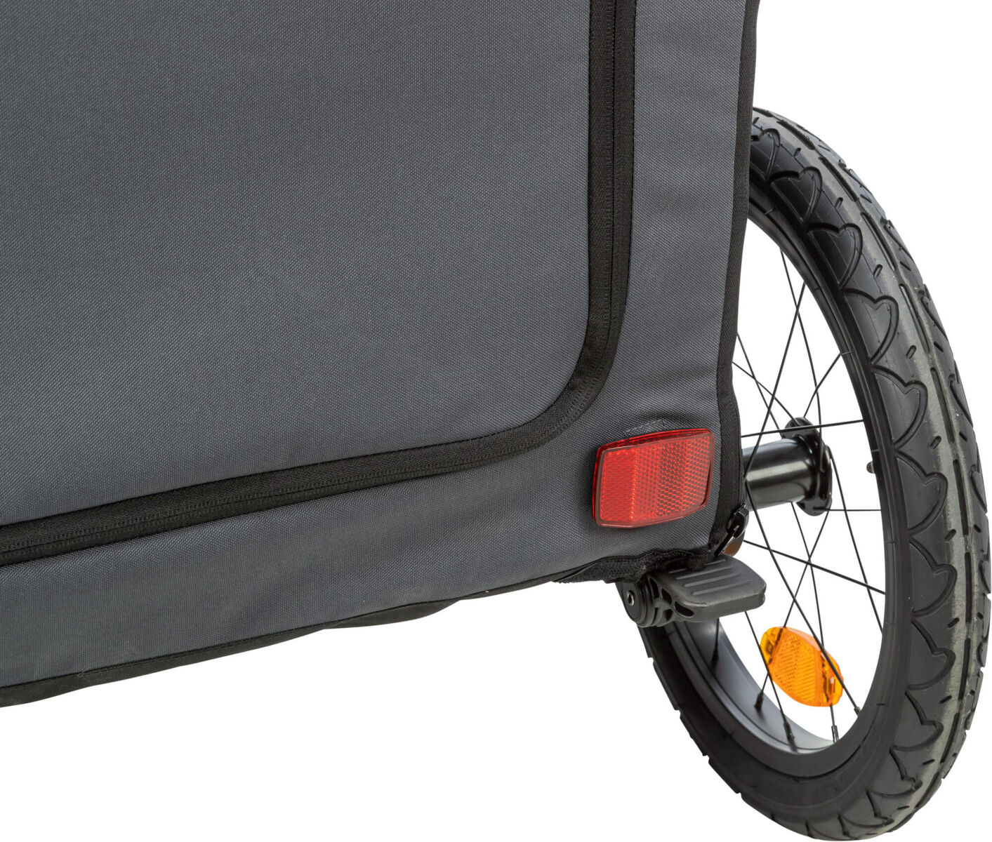 Fahrrad-Anhänger, Schnell-Falt-Funktion, XL: 87,5×97×93/150cm, grau Fahrrad-Anhänger, Schnell-Falt-Funktion, XL: 87,5×97×93/150cm, grau
