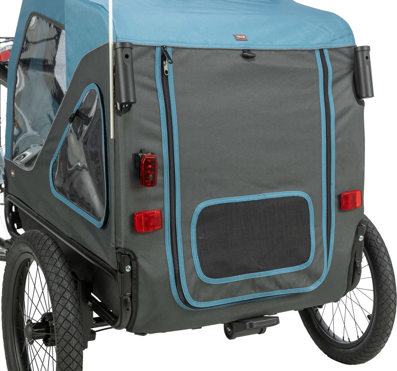 Fahrrad-Anhänger, blau/grau S: 70×88×88/131cm Fahrrad-Anhänger, blau/grau S: 70×88×88/131cm