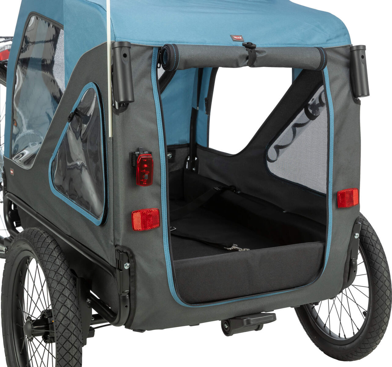 Fahrrad-Anhänger, blau/grau S: 70×88×88/131cm Fahrrad-Anhänger, blau/grau S: 70×88×88/131cm