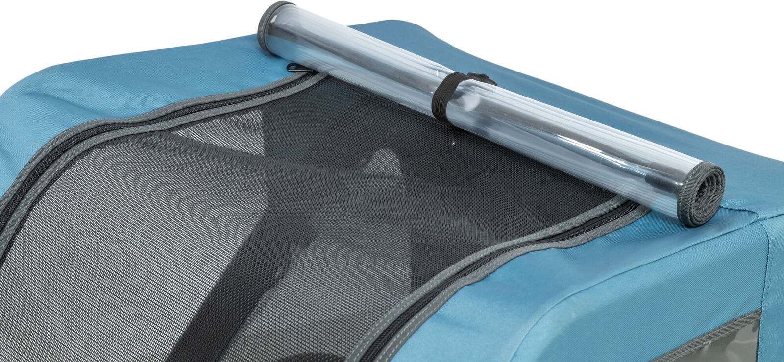 Fahrrad-Anhänger, blau/grau S: 70×88×88/131cm Fahrrad-Anhänger, blau/grau S: 70×88×88/131cm