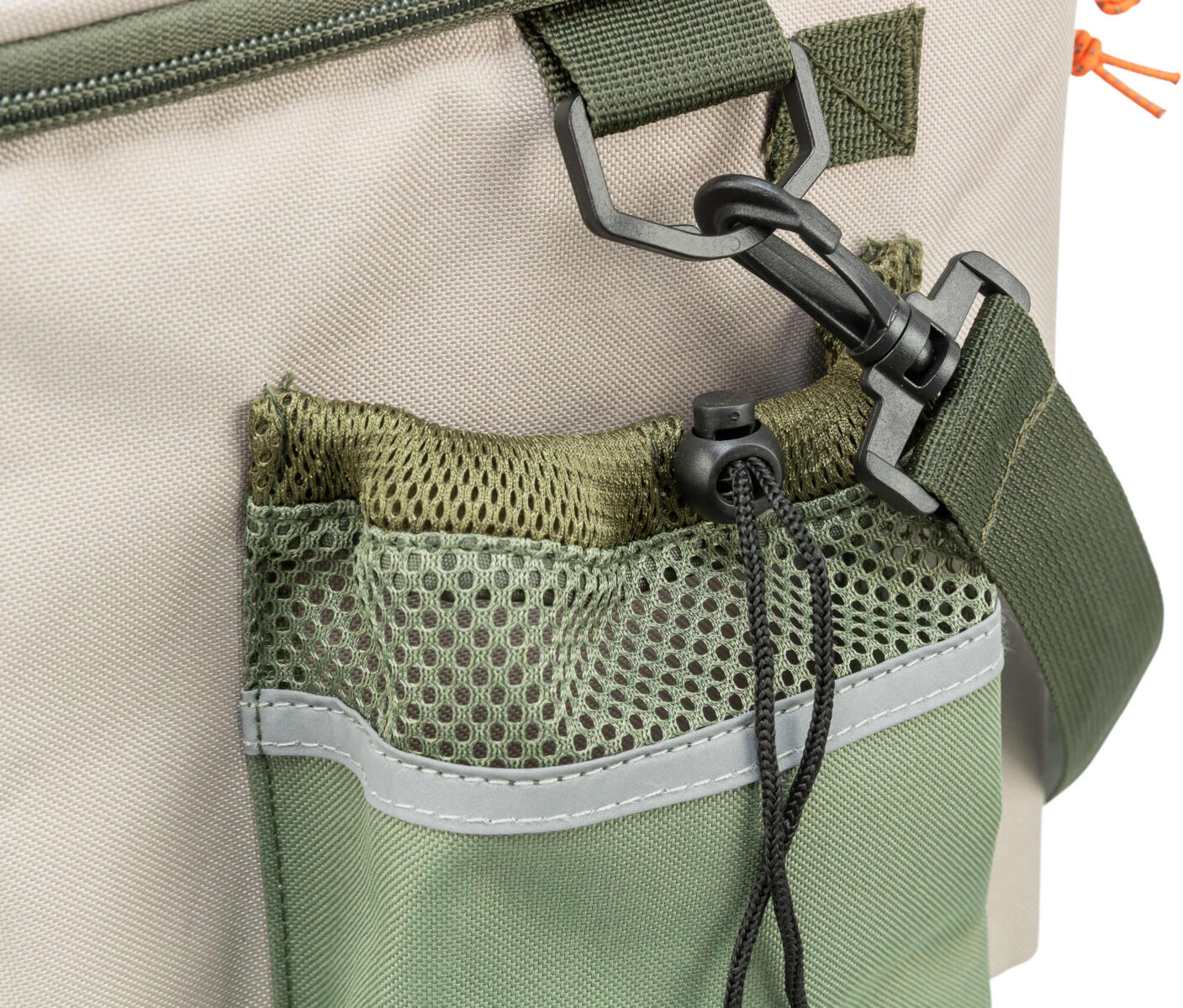 Fahrradkorb für Lenker, Polyester, 48×40×34cm, olivgrün/beig Fahrradkorb für Lenker, Polyester, 48×40×34cm, olivgrün/beig