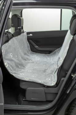 Couverture pour sièges de voiture, 1,4×1,45 m, gris/noir