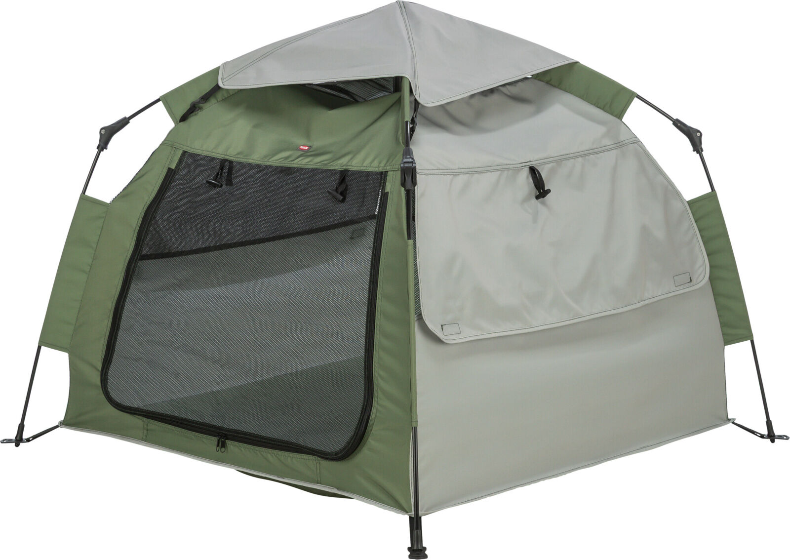 Pop-up tente pour chiens, 100×80×100cm, vert olive/beige Pop-up tente pour chiens, 100×80×100cm, vert olive/beige