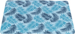 Matelas rafraîchissant avec feuilles de palmier, 90×50cm, bl