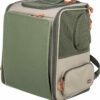 Sac à dos Rocco, 40×42×30cm, beige/vert olive
