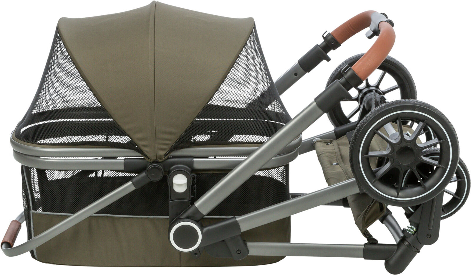 Poussette, 56×101×100cm, 7,5 kg, vert olive Poussette, 56×101×100cm, 7,5 kg, vert olive