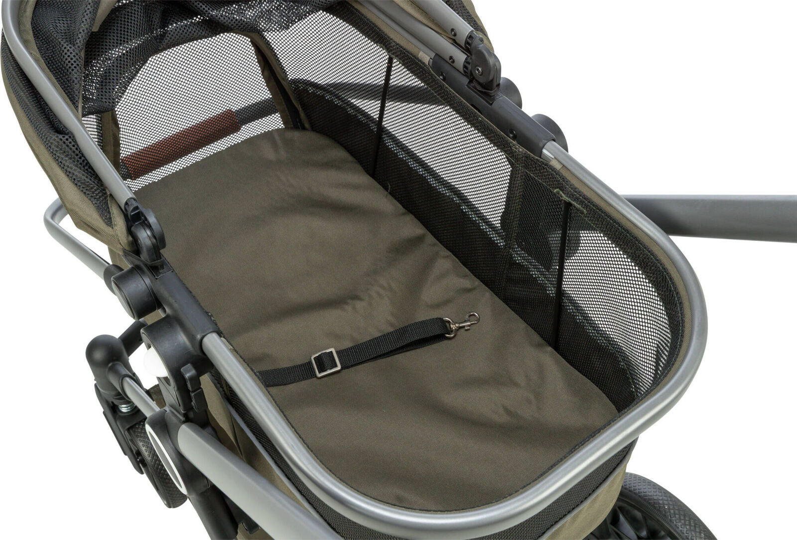 Poussette, 56×101×100cm, 7,5 kg, vert olive Poussette, 56×101×100cm, 7,5 kg, vert olive