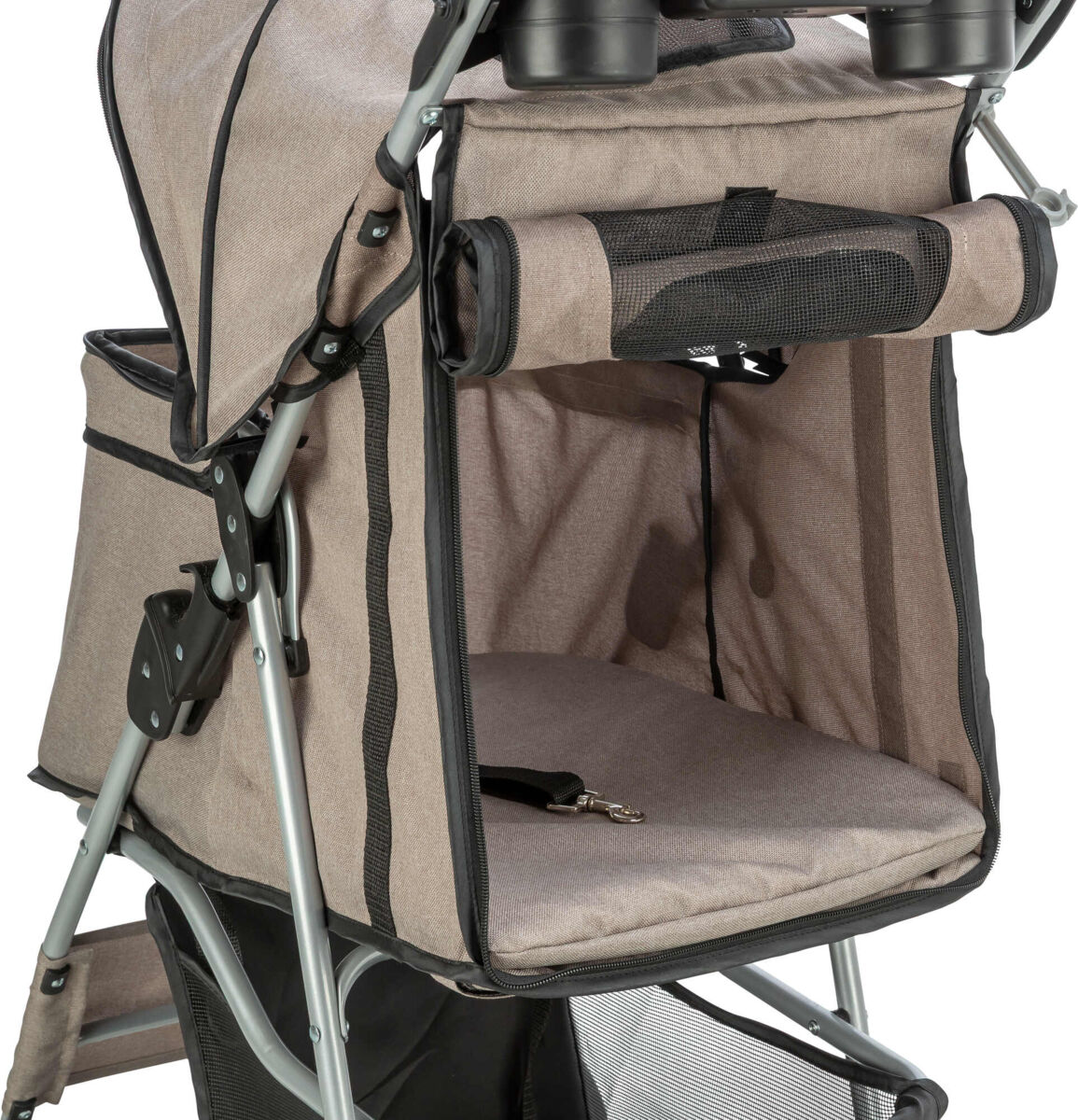 Poussette, 47×100×80cm, 4,9 kg, taupe Poussette, 47×100×80cm, 4,9 kg, taupe