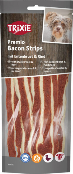 Premio Bacon Strips au magret de canard et au buf, 19cm, 80