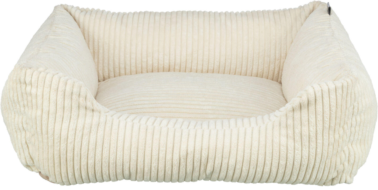 Lit Vital Jonna, velours côtelé, carré, 120×80cm, crème Lit Vital Jonna, velours côtelé, carré, 120×80cm, crème