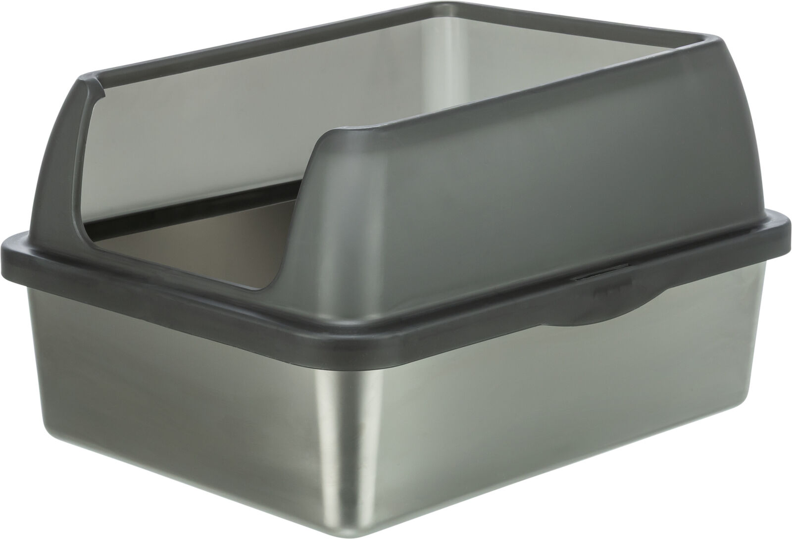 Bac à litière en acier inoxydable avec rebord, 40×29×52cm, g Bac à litière en acier inoxydable avec rebord, 40×29×52cm, g