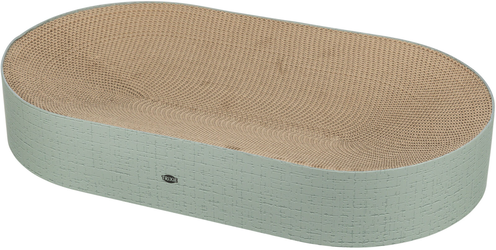 Kratzbett Lido, Pappe, Katzenminze, 63×10×35cm, salbei Kratzbett Lido, Pappe, Katzenminze, 63×10×35cm, salbei