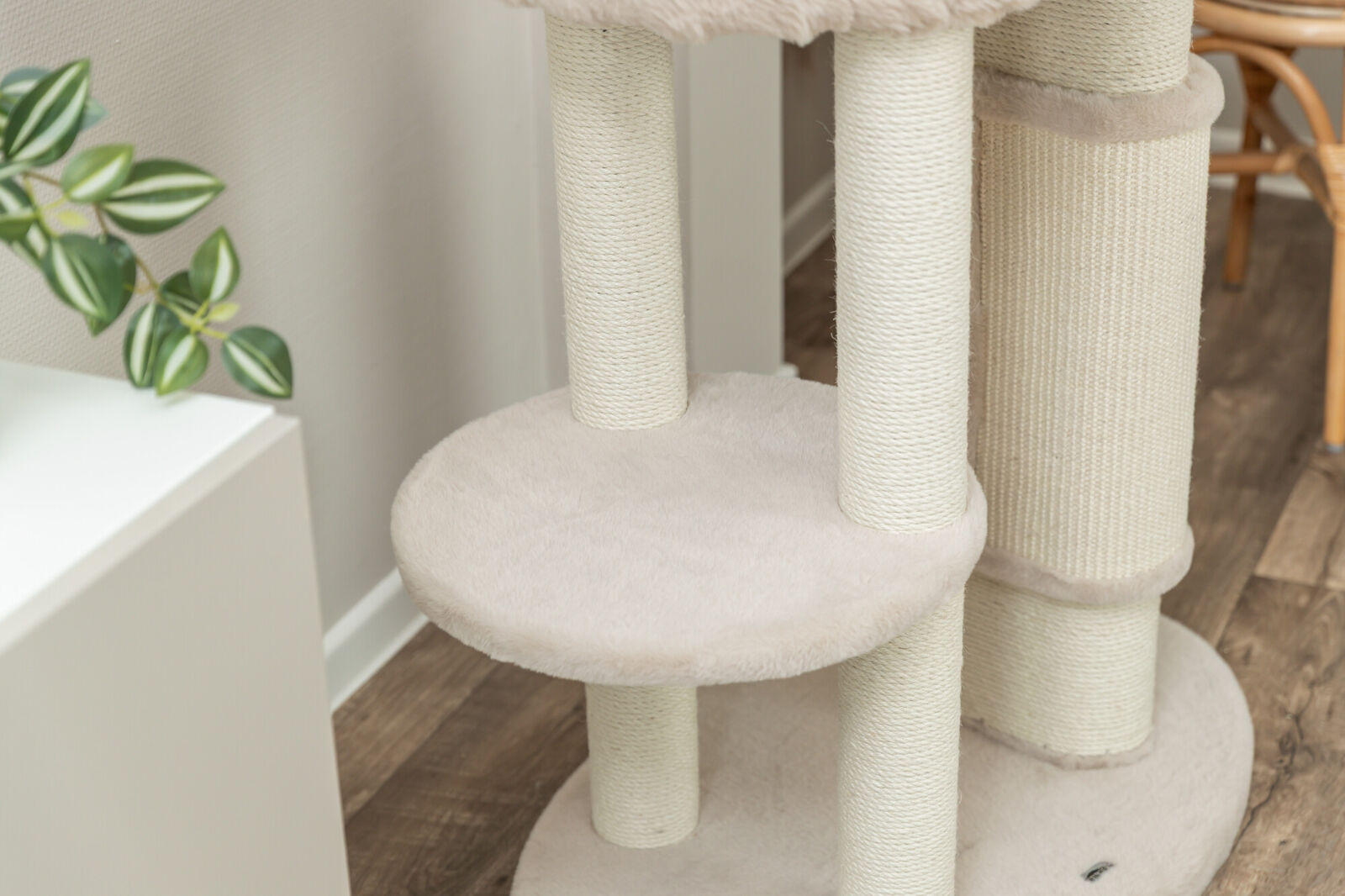 Arbre à chat XXL Elli, 90cm, crème Arbre à chat XXL Elli, 90cm, crème