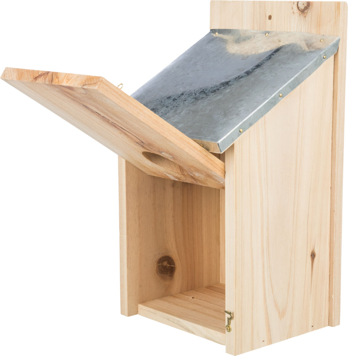 Nistkasten für Stare, Kiefernholz 18×31×16cm/ø 4,5cm Nistkasten für Stare, Kiefernholz 18×31×16cm/ø 4,5cm
