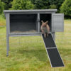 Rampe pour cage/étable, 20×50cm, gris