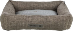 Lit Viviana, rectangulaire, marron/anthracite