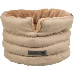 Bett Liano Soft, rund, sand/braun