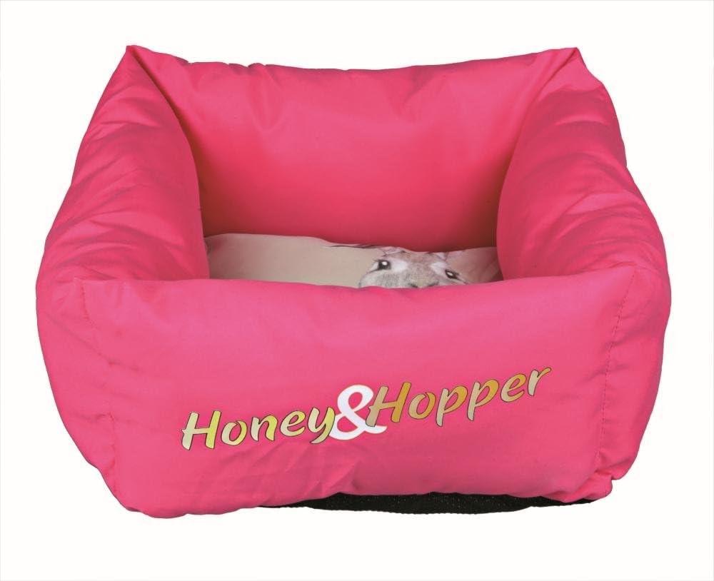 Honey & Hopper cuddly lit, fushia/beige 33x33cm Honey & Hopper cuddly lit, fushia/beige 33x33cm