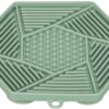 Table de Lick'n'Snack avec ventouse, en silicone, 17cm, vert