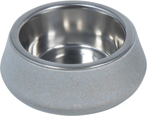 JV BON APPETIT Bambusnapf mit Edelstahl Blau 450ml, Ø14cm