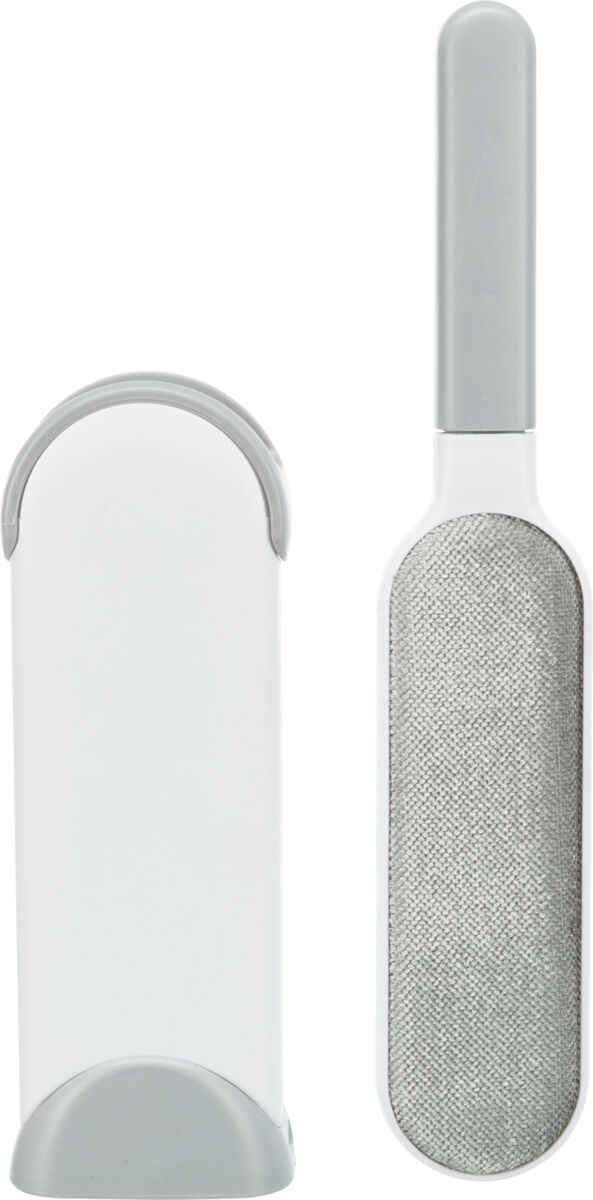 Brosse anti peluches avec station de nettoyage,33cm,blanc/gr